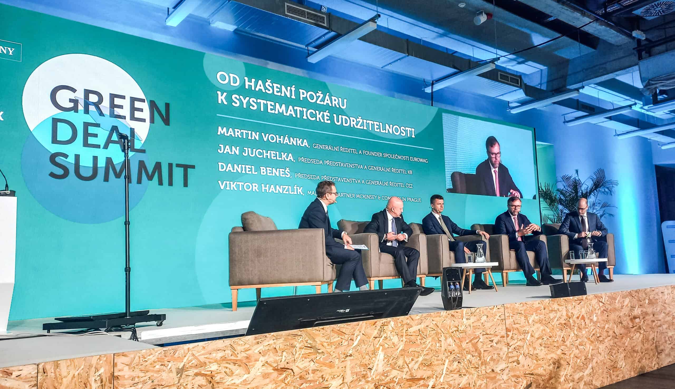 Přečtete si více ze článku Politici a byznysmeni řešili budoucnost zelené ekonomiky na pražském Green Deal Summitu