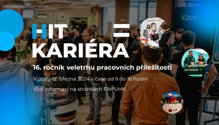 plakát události HIT kariéra 2024, veletrh pracovních příležitostí v Hradci Králové