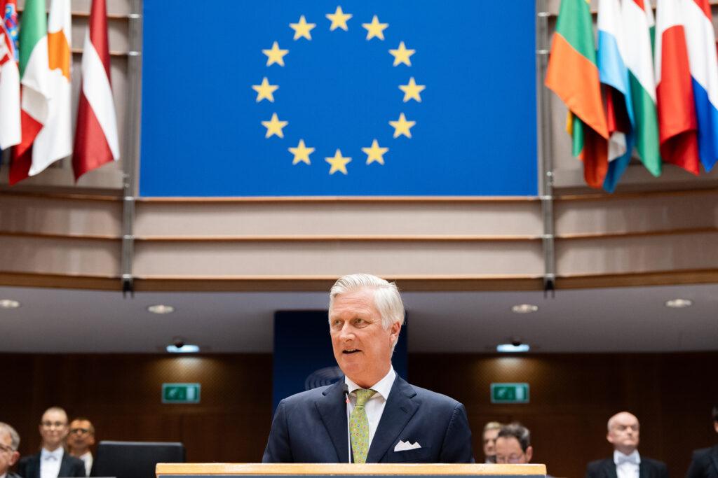 Belgický král Filip vystoupil na půdě Evropského parlamentu.