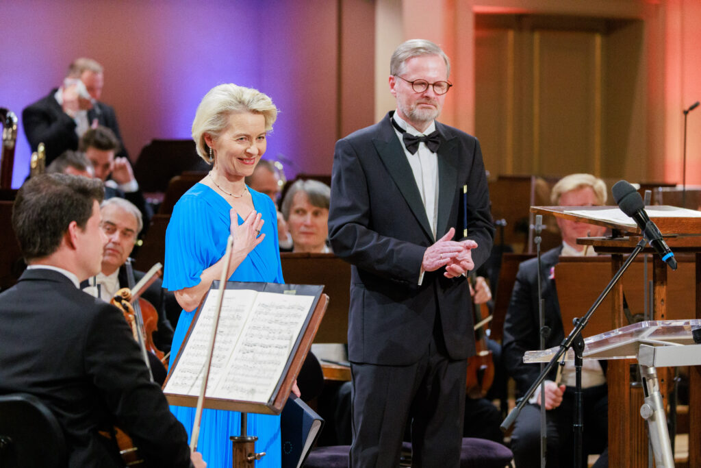 Ursula von der Leyen otevřela slavnostní koncert v Rudolfinu.